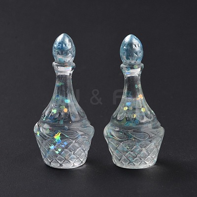 Dummy Bottle Transparent Resin Cabochon RESI-E025-05B-1