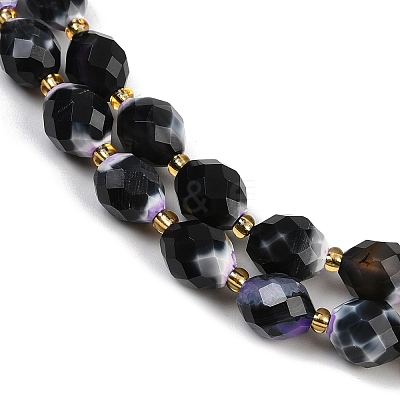 Dyed & Heated Natural Fire Crackle Agate Beads Strands G-N342-149I-21-1