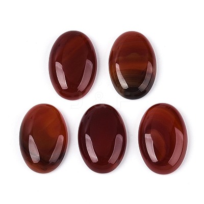 Natural Red Agate(Dyed & Heated) Cabochons G-N361-05B-05-1