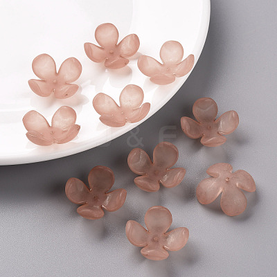 Frosted Acrylic Bead Caps MACR-S371-06A-763-1