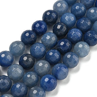 Dyed & Heated Natural Blue Aventurine Beads Strands G-E571-A10-03-1