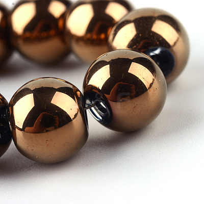 Electroplate Transparent Glass Beads Strands X-EGLA-Q062-8mm-D03-1