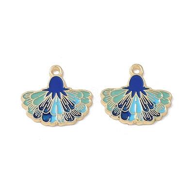 Rack Plating Alloy Enamel Pendants FIND-I038-07E-1