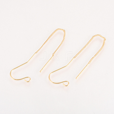 Brass Stud Earring Findings KK-Q735-363G-1