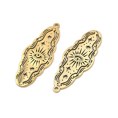 201 Stainless Steel Pendants STAS-U052-02D-G-1