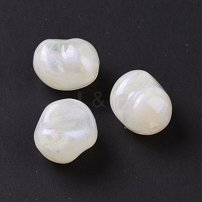 Opaque Acrylic Beads OACR-E015-08H-1