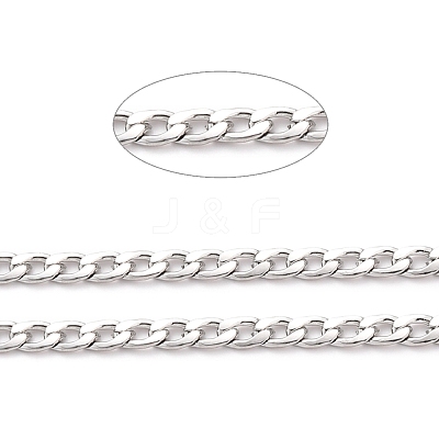 Tarnish Resistant 304 Stainless Steel Cuban Link Chains CHS-M003-13P-B-1