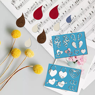 Acrylic Earring Handwork Template DIY-WH0359-058-1