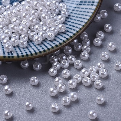 Imitated Pearl Acrylic Beads LS-X-PACR-4D-1-1