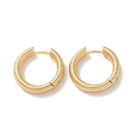 Spiral Rings Brass Hoop Earrings for Women EJEW-B056-02G-04-1