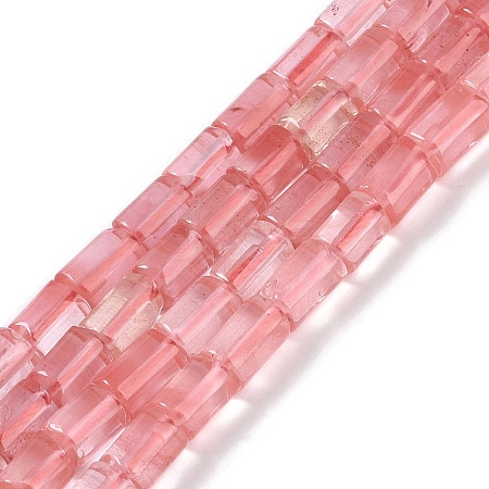 Cherry Quartz Glass Beads Strands G-C128-A24-01-1