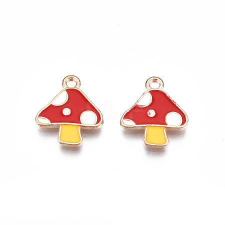 Autumn Theme Alloy Enamel Charms ENAM-S115-143A-1