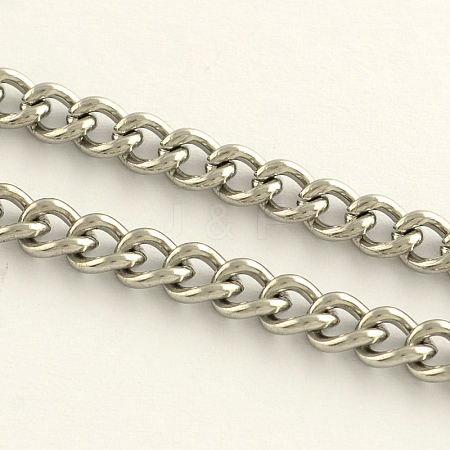 304 Stainless Steel Curb Chains CHS-R009-01-1