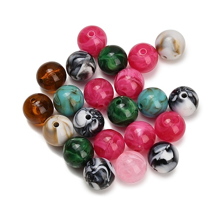 Two Tone Opaque Acrylic Beads AC-CBA6BCC-14-1