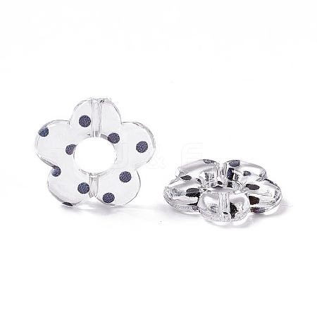 Transparent Acrylic Beads OACR-C009-06B-1