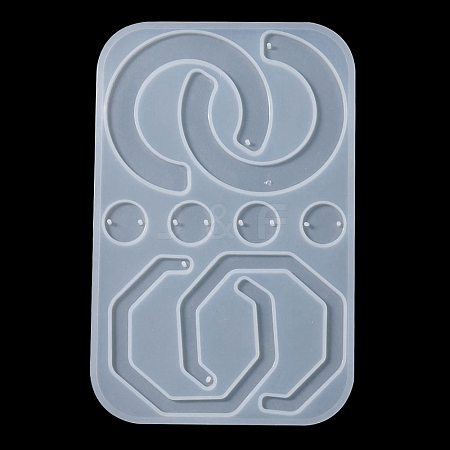 Geometry Pendant & Links Silicone Molds DIY-YW0006-73-1