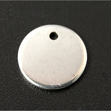 Tarnish Resistant 304 Stainless Steel Stamping Blank Tag Pendants X-STAS-Q056-20mm-1