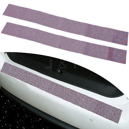 2Pcs Resin Rhinestone Glue Non-slip Car Door Stickers AJEW-GF0013-30B-1
