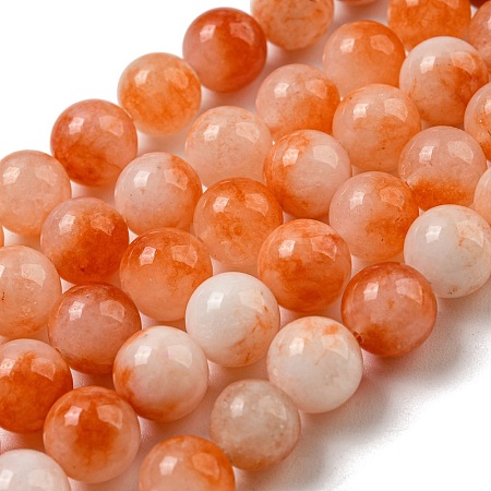Natural Dyed Yellow Jade Beads Strands G-Q160-A01-01G-1