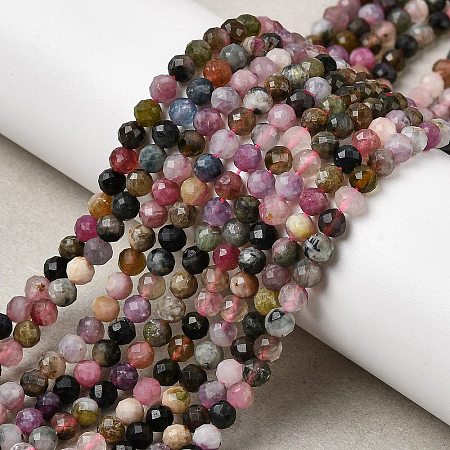 Natural Tourmaline Beads Strands G-RM250101-C2-1