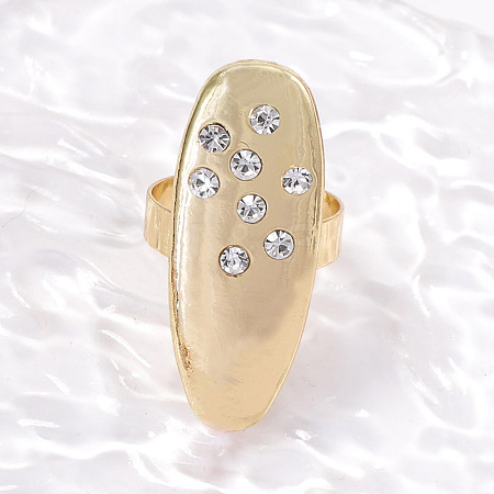 Alloy & Crystal Rhinestone Finger Rings WG04AAB-01-1