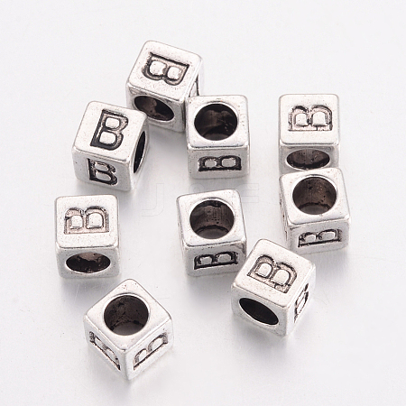 Tibetan Style Alloy European Beads LS-X-MPDL-R037-B-NR-1