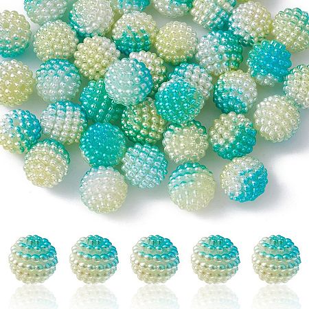 Imitation Pearl Acrylic Beads OACR-FS0001-42C-1