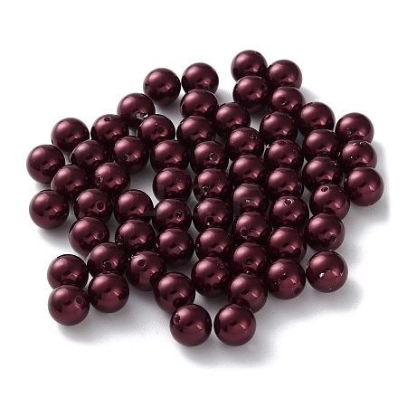 Plastic Imitation Pearl Beads FIND-M059-01C-02-1