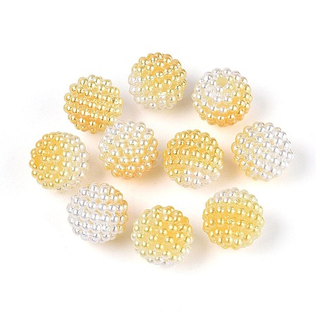 Imitation Pearl Acrylic Beads OACR-T004-15mm-15-1