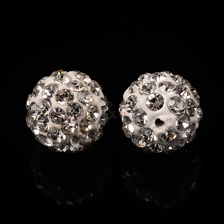 Pave Disco Ball Beads RB-Q195-8mm-001B-1