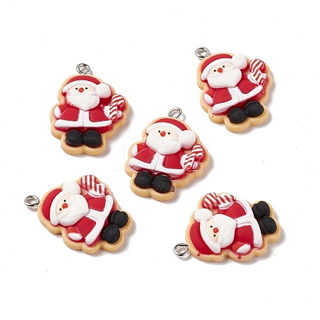 Christmas Theme Opaque Resin Pendants LS-X-FIND-E025-03-1