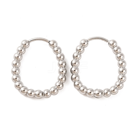 Non-Tarnish 304 Stainless Steel Hoop Earrings EJEW-G395-27P-1