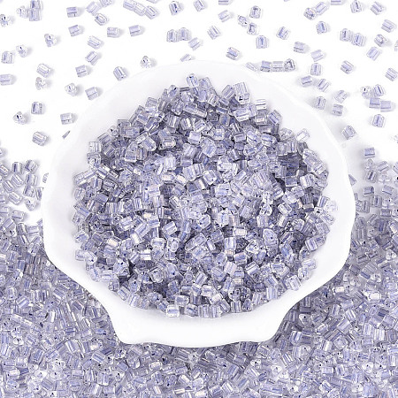 Transparent Inside Colours Glass Seed Beads SEED-T007-13H-1