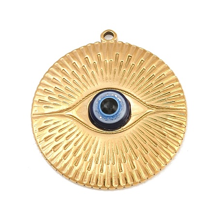 304 Stainless Steel with Blue Resin Pendants SA-CBABA5E-26G-1