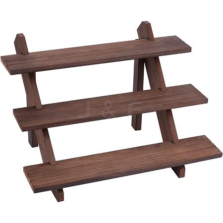 DIY 3 Tier Wooden Display Riser Kit ODIS-WH0029-25B-1