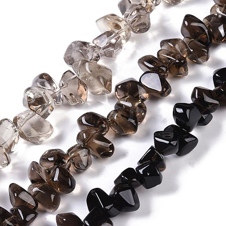 Natural Smoky Quartz Beads Strands G-B072-A01-02-1