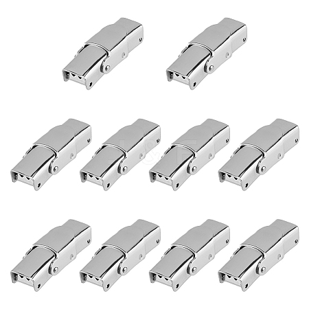 DICOSMETIC 10Pcs 201 Stainless Steel Watch Band Clasps STAS-DC0015-89-1