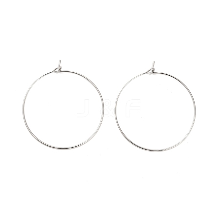 Brass Hoop Earring Findings KK-R112-038E-1