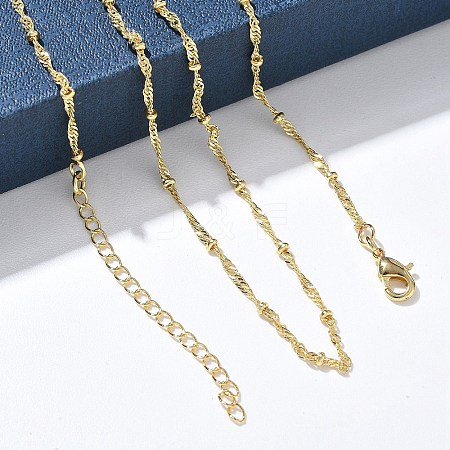 2.5MM Brass Satellite Chain Necklaces for Women KK-CBA4FD4-16G-1