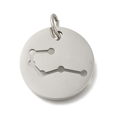Anti-Tarnish 304 Stainless Steel Pendants STAS-M074-02E-P-1