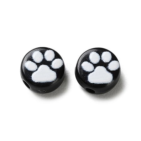 Opaque Acrylic Beads OACR-Z027-04B-01-1