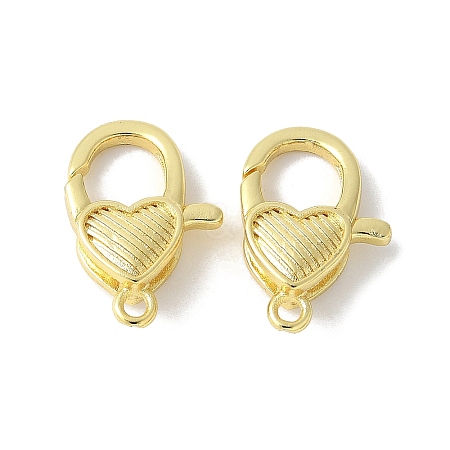 Brass Lobster Claw Clasps KK-F893-11G-1