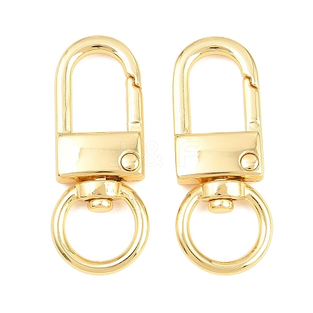 Alloy Swivel Claw Clasps PALLOY-P322-01G-1