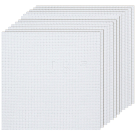 12Pcs 11CT Cross Stitch Fabric Sheets DIY-CY0002-77A-1