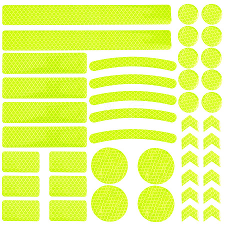 Waterproof Plastic Reflective Sticker DIY-WH0184-88A-1