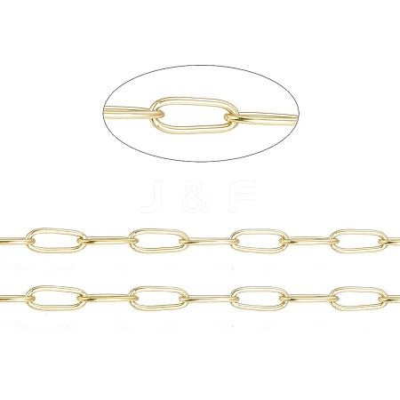 Ion Plating(IP) 304 Stainless Steel Paperclip Chains CHS-F010-01H-G-1