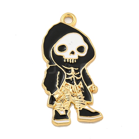 Halloween Alloy Enamel Pendants ENAM-H045-01G-010-1