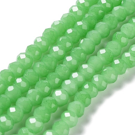 Baking Painted Imitation Jade Glass Bead Strands DGLA-A034-J8MM-A9-1