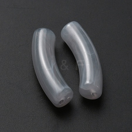 Opaque Acrylic Beads MACR-WH0007-83G-1