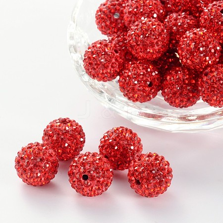 Pave Disco Ball Beads RB-Q195-14mm-227-1